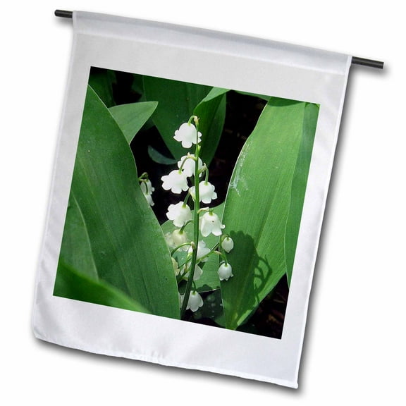 3dRose, Lily Of The Valley , 12 x 18 inch Garden Flag