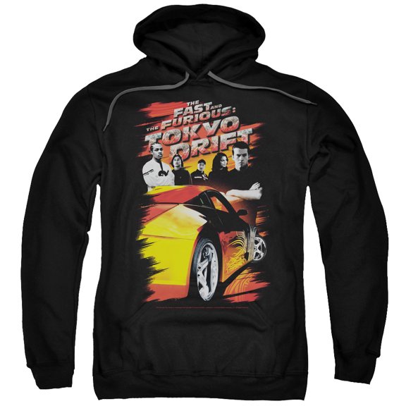 Tokyo Drift Drifting Crew Adult Pullover Hoodie Sweatshirt Black