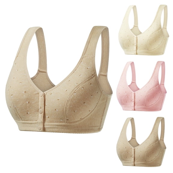Sports Bras for Women Push Up Full Coverage Seamless Supportive Bra Full Coverage Tshirt Everyday Bras Beige, Size 42