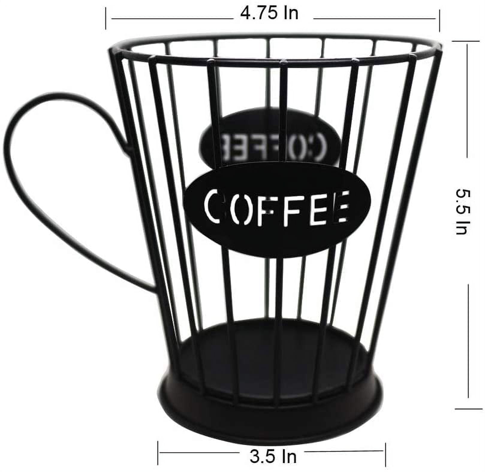 COFFEE K-CUP HOLDER Wrought Iron Mug Keurig Pod Storage Rack USA – Saving  Shepherd