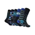 thumbnail image 3 of Mio Marino Mens Dress Socks - Moisture Control - Everyday Crew Socks - 6 Pack, 3 of 6