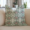 thumbnail image 2 of Fabdivine Hand Block Print Pillow Covers for Every Home, 26"X26", Viscose Linen Pillow Covers, Hridyavan, 2 of 10