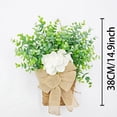 thumbnail image 3 of Front Door Garland Spring Hydrangea Simulation Rattan Basket Hanging Decorative Basket 30 cm x 45 cm, 3 of 8