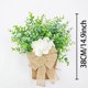 thumbnail image 3 of Cesta colgante de hortensias artificiales con cesta de ratán, guirnalda decorativa de primavera/verano para puerta principal, entrada, decoración del hogar interior o exterior., 3 of 8
