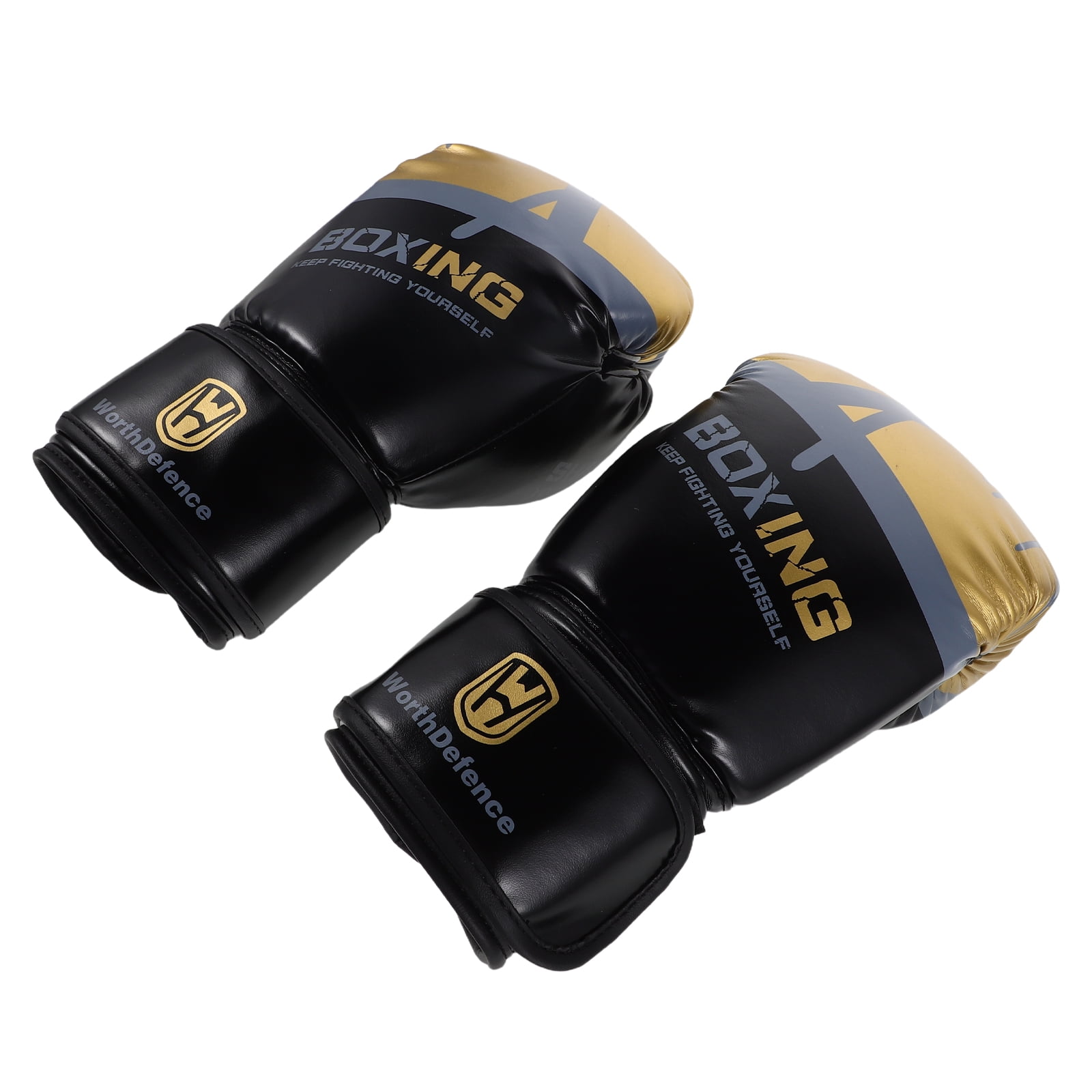 TABLZONE 1Pair Heavy Bag Boxing Gloves Black with Wrist Support and Comfortable Breathable Material for Adults