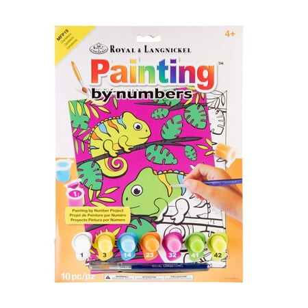 Royal & Langnickel Painting by numbers™ Children's 10pc Chameleons Painting Project