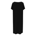 thumbnail image 3 of snilers Hospital Gowns for Women Open Back Tear Away Snap Nursing Dress Short Sleeve Soft Adaptive Clothing L, 3 of 9
