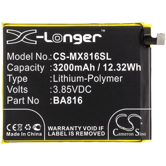 3200mAh BA816 Battery for Meizu V8 V8 Dual SIM TD-LTE M816Q