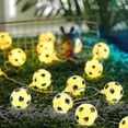 thumbnail image 4 of 10Led Guirnalda de luces con balones de fútbol, ​​guirnalda de luces Led de fútbol para dormitorio, hogar, fiesta de boda, luces decorativas de Navidad, 10/20, 4 of 5