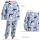 thumbnail image 4 of Las mujeres pijamas de una pieza casa moda lindo dibujos animados impresión suave caliente fuzzy fleece pijamas mono, 4 of 5