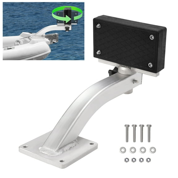Kojem Trolling Motor Bracket Universal for Clamp-on Type Electric Trolling Motors, Jon Boat Outboard Motor Mount