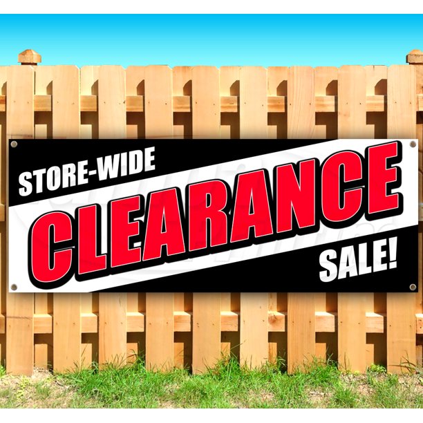 StoreWide Clearance Sale! 13 oz Vinyl Banner With Metal Grommets