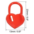 thumbnail image 2 of Marcadores de punto de ganchillo Uxcell, marcadores de tejido de plástico, marcador de punto de corazón con cierre, paquete de 100 en rojo, 2 of 7