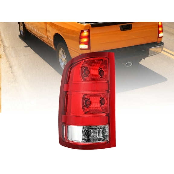 Nilight Taillight Assembly Compatible with 2007 2008 2009 2010 2011 2012 2013 GMC Sierra 1500 2500HD 3500HD Rear Lamp Replacement OE Style Driver Side