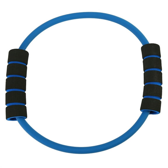 FloreceBien Blue Rubber Yoga Fitness Exercise Resistance Ring With Dual Handles