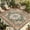 Green, variant on 4' x 6' Outdoor Rug, Sea Turtle Coastal Outdoor Washable Rug Large Floor Carpet, Summer Beach Coral Ocean Nautical Non Shedding Area Rug for Outside, Patio, RV, Porch, Deck, Balcony, Camping