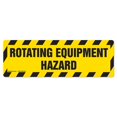 thumbnail image 1 of SignMission FD-2-R-16-99828 6 x 18 Po Autocollant Vinyle Antidérapant Marqueur de Sol - Danger d'Équipement Rotatif, 1 of 1