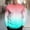 Watermelon Red, variant on Men Gradient Ombre Raglan Crewneck Long Sleeve T Shirt, Slim Stretch Soft Knit Casual Pullover Street Top Watermelon Red M