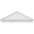 thumbnail image 3 of Ekena Millwork 58"W x 21-3/8"H x 2-3/4"P (Pitch 6/12) Peaked Cap Sunburst Architectural Grade PVC Combination Pediment, 3 of 8