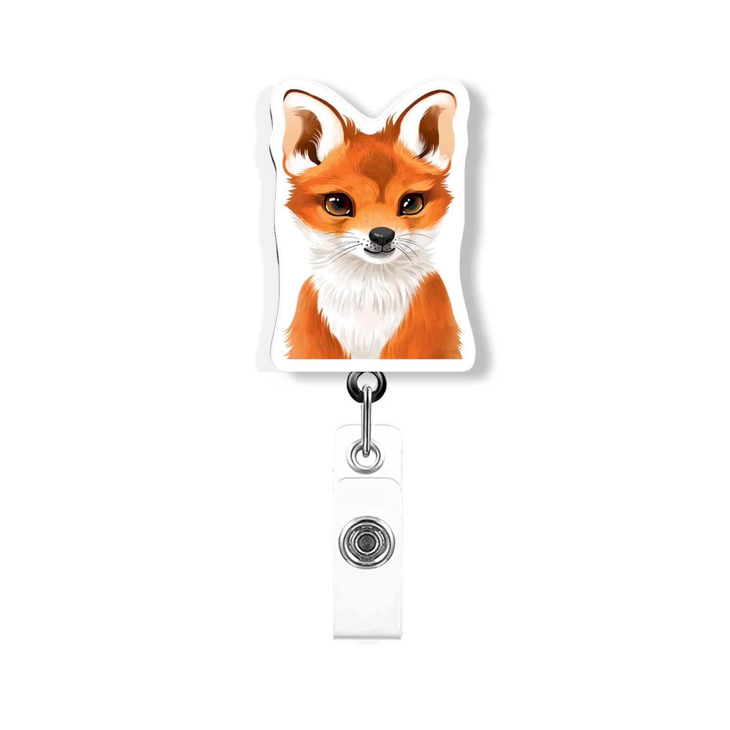 WIRESTER Acrylic Reel ID Holder Belt Clip Badge Retractable with