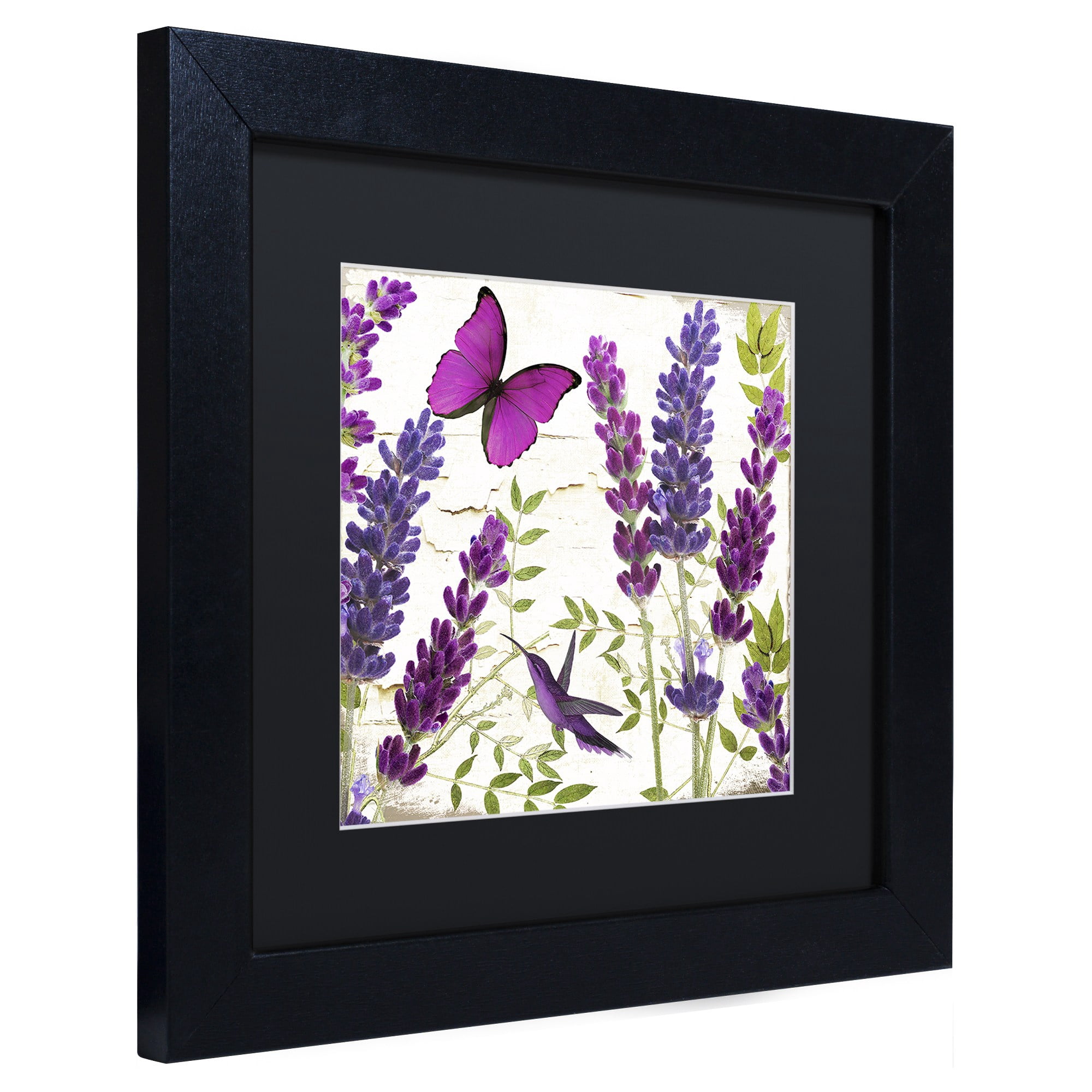 Trademark Fine Art "Lavender II" Canvas Art by Color Bakery, Black Matte, Black Frame