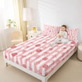 thumbnail image 3 of Erosebridal Girls Pink Ribbon Bow Full Size Sheets 4-Piece,Ocean Seashell Starfish Bed Sheets for Teens Women,Microfiber Bedroom Decor, 3 of 5