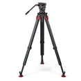 thumbnail image 6 of Sachtler aktiv10T 100mm Fluid Head with flowtech 100 Carbon Fiber Tripod and Mid-Level Spreader, 6 of 10