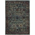 thumbnail image 6 of HomeRoots 3' X 5' Blue And Purple Oriental Power Loom Area Rug, 6 of 6