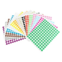 Homoyoyo Assorted Color Round Label Stickers for Decoration Easy to Use and Remove