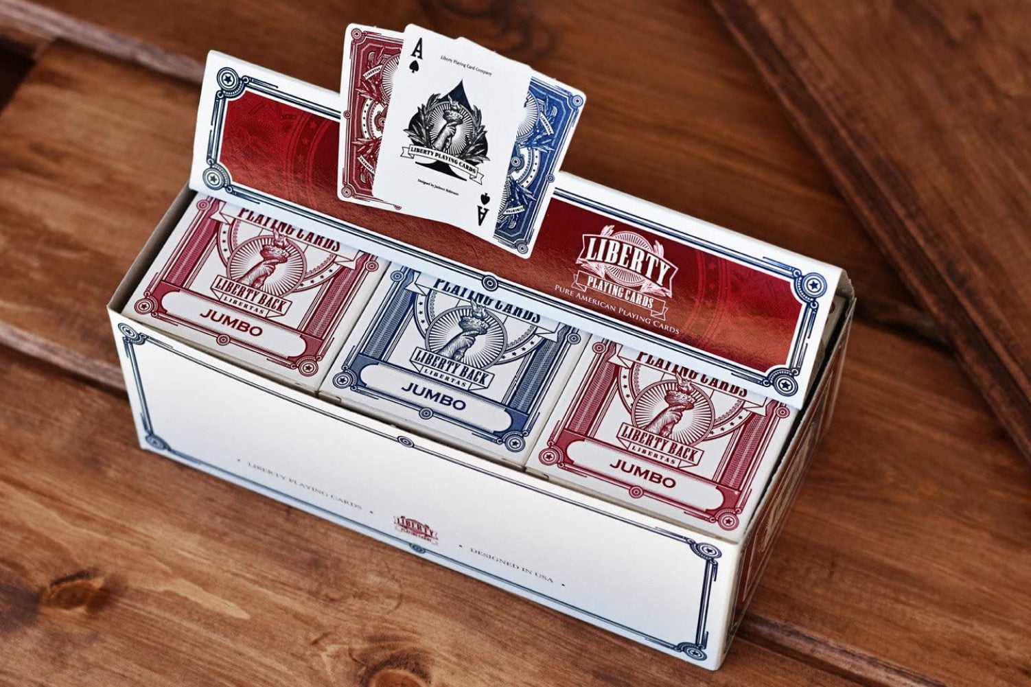 Liberty Back Jumbo Index Playing Cards Set of 12 Decks brand new sealed 