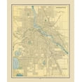 thumbnail image 2 of Cram 20x23 Gold Ornate Wood Framed with Double Matting Museum Art Print Titled - Minneapolis  Minnesota - Cram 1892, 2 of 4