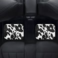thumbnail image 4 of Renewold Cow Print Black White Rubber Car Floor Mats 4 PCS Universal Fit Front & Rear Auto Rugs Full Set, Protect Your Vehicle's Interior for Car SUV Van & Trucks, 4 of 7