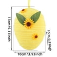 thumbnail image 3 of Yellow Easter Egg Hanging Ornament For Tree Decoration Party Prop Festive Home Decor Colorful Spring Holiday Accent, 3 of 7