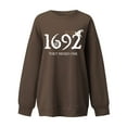 thumbnail image 5 of Alkepwun Halloween Sweatshirts for Women Oversized 1692 They Missed One Graphic Shirt Fleece Sweatshirt Halloween Witch Shirt Holiday Pullover Tops, 5 of 6