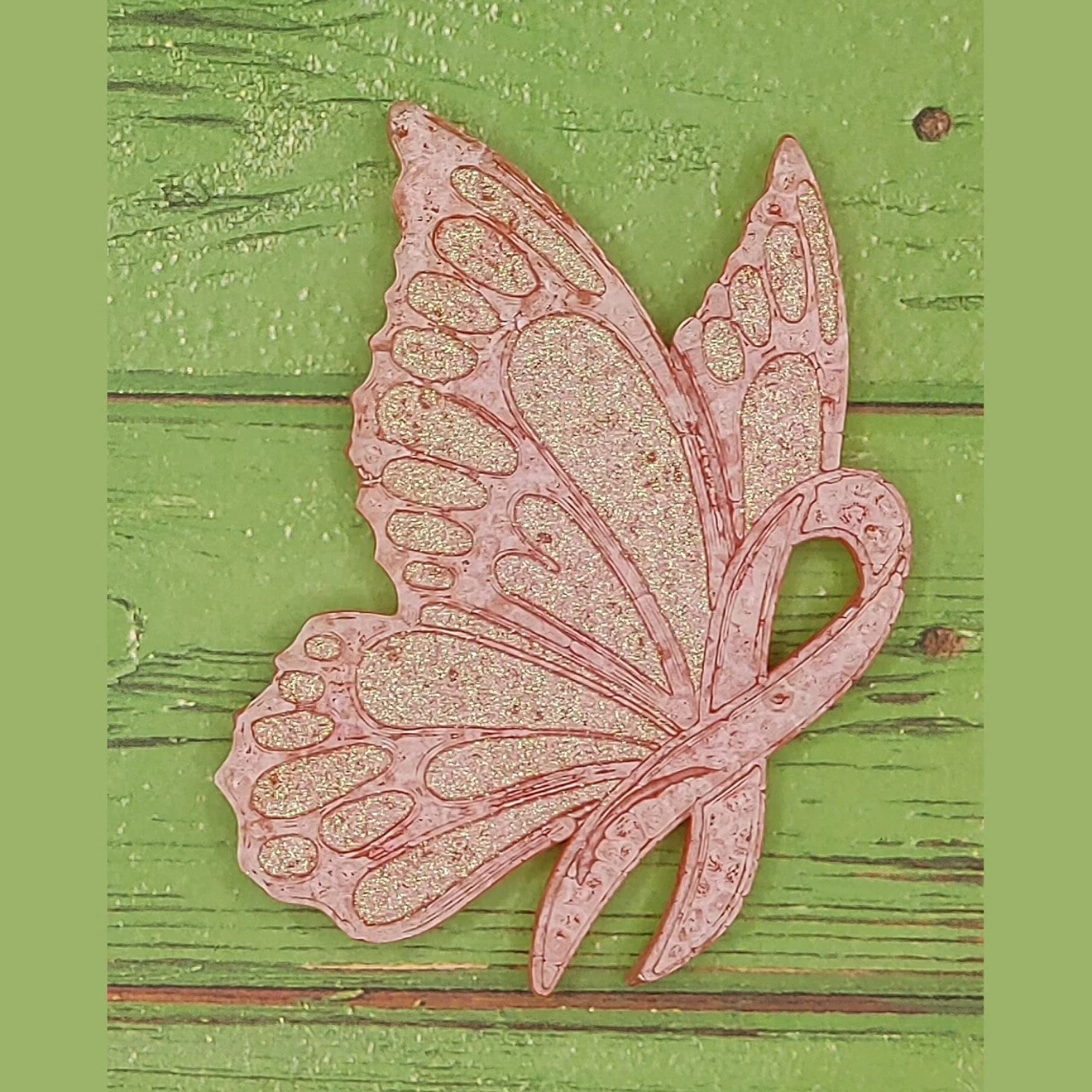 Awareness Ribbon with Butterfly Silicone Freshie Mold