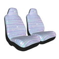 thumbnail image 2 of Pofeuu Striped Gradient Print Automotive Car Seat Covers Flat Cloth Full Set Seat Covers,Car Seat Covers front seats for Cars Trucks and SUVs-1, 2 of 9