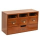 thumbnail image 4 of Organizador de escritorio con cajones, suministros de oficina ejecutivos, versátil caja de almacenamiento de madera para cosméticos y artículos de, 4 of 8