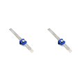 thumbnail image 1 of Speravity Regla de trazado de acero inoxidable de 30cm, regla portátil anticorrosiva de ángulo para carpintería, reglas metalúrgicas, Azul 2piezas, 1 of 6