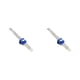 thumbnail image 3 of Riwesomey Regla de trazado de acero inoxidable de 30cm, regla portátil anticorrosiva de ángulo para carpintería, reglas metalúrgicas, accesorios Azul 2piezas Riwesomey CBP582108, 3 of 5