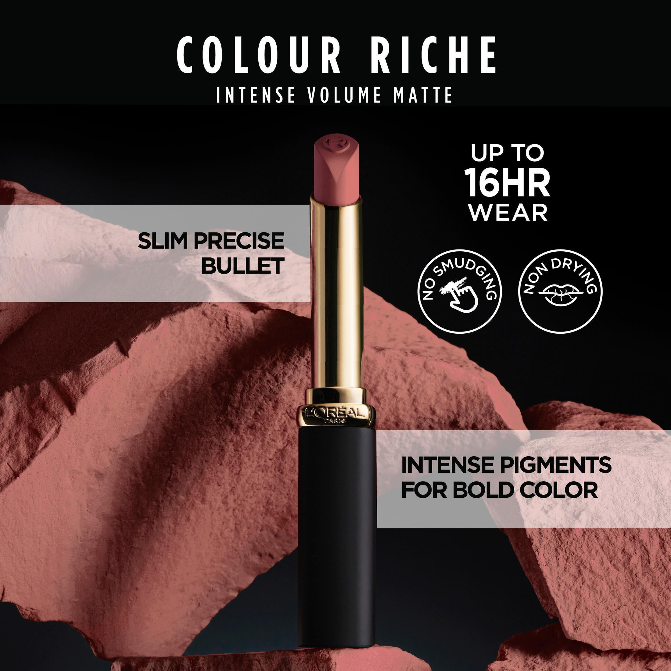 L'Oreal Paris Colour Riche Smudgeproof Intense Volume Matte Lipstick, 105 Le Nude Resilient L'Oreal Paris Colour Riche Smudgeproof Intense Volume Matte Lipstick, 105 Le Nude Resilient