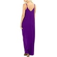 thumbnail image 3 of Robe Longue Maxi d'Été pour Femme Sans Manches à Bretelles, Style Bohème, Col en V, Caftan, Robe Soleil, 3 of 3