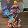 thumbnail image 1 of Figura de acción de One Piece Vinsmoke Sanji de 25cm, modelo de cara reemplazable, estatua de Pvc, muñecas, decoración de escritorio, regalo de Navidad, 1 of 5