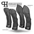 thumbnail image 5 of Jeffers Equine Poplar Head Shipping Boots, Black, Cob Size – Set of 4 Travel Boots for Horse I Comfort and Protection, Secure Strap Closures, Ideal for Travel, Trailering, Equestrian Accessories, 5 of 5