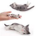thumbnail image 2 of Juego de figuras de gatos, colección realista de figuras de gatos de PVC, 6 piezas, 2 of 2