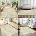 thumbnail image 4 of Large Area Rugs 5'x8', Ocean Shells Carpet Runner Indoor Outdoor Rugs Home Decor Aesthetic, Yellow Green Summer Coastal Starfish Conch Non Slip Mats Washable Accent Rug for Living Room Bedroom, 4 of 8