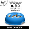 thumbnail image 3 of Dogit Comedero Para Perros Comedero Lento Para Comida Húmeda O Seca Go Slow Plato Para Perros Antigoteo Azul L, 3 of 5
