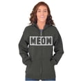thumbnail image 3 of Crazy Cat Lady Meow Kittycat Lover Zip Hoodie Sweatshirt Women Brisco Brands X, 3 of 6