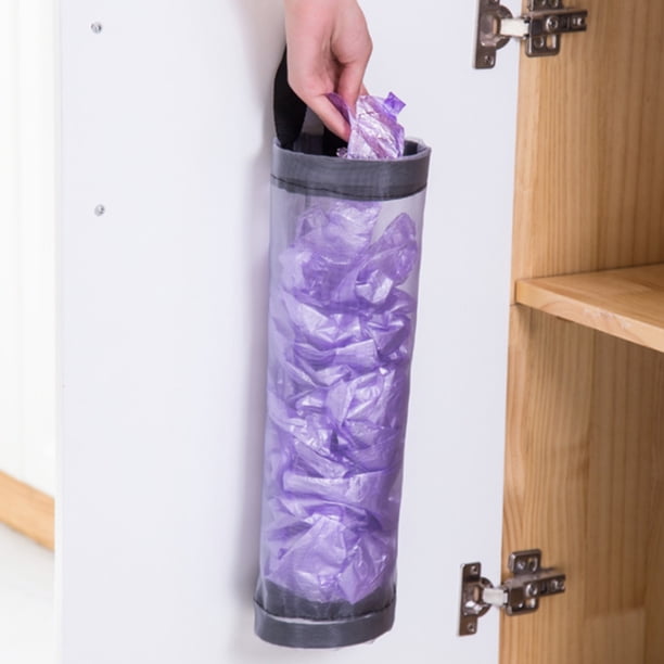 Support de sac en plastique, réutilisable, support mural en plastique, sac de courses, grand distributeur de sacs d'épicerie lavable pour la maison, la cuisine, les voyages, 1 paquet, algue Support de sac en plastique, réutilisable, support mural en plastique, sac de courses, grand distributeur de sacs d'épicerie lavable pour la maison, la cuisine, les voyages, 1 paquet, algue