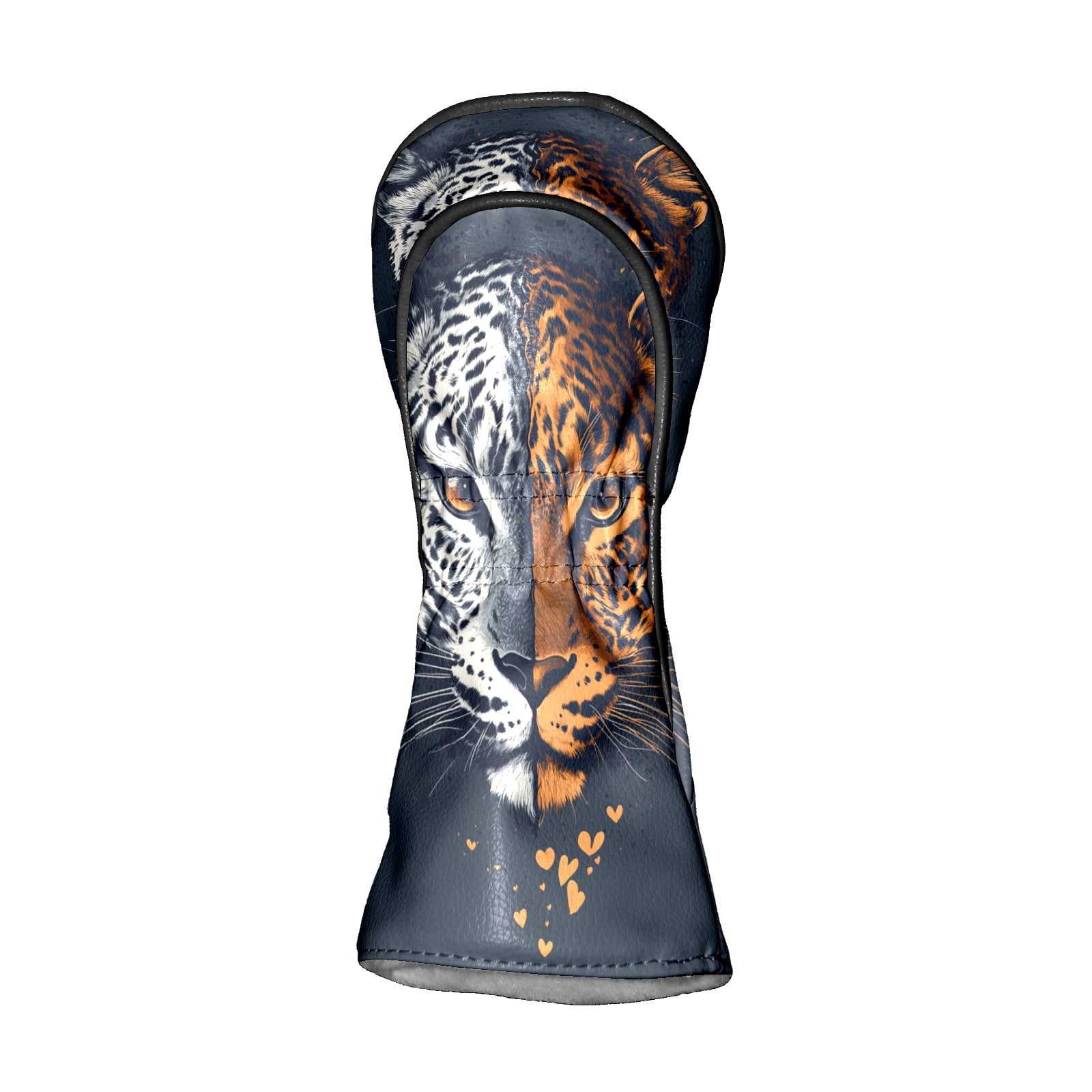 Golf Club Covers PU Leather Waterproof Head Covers for Fairway Woods Hybrids