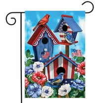 Briarwood Lane American Birdhouses Summer Garden Flag